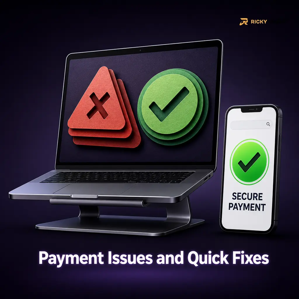 Payment issues guide with fixes for declined cards, bank transfers, verification, bonus funds and crypto delays